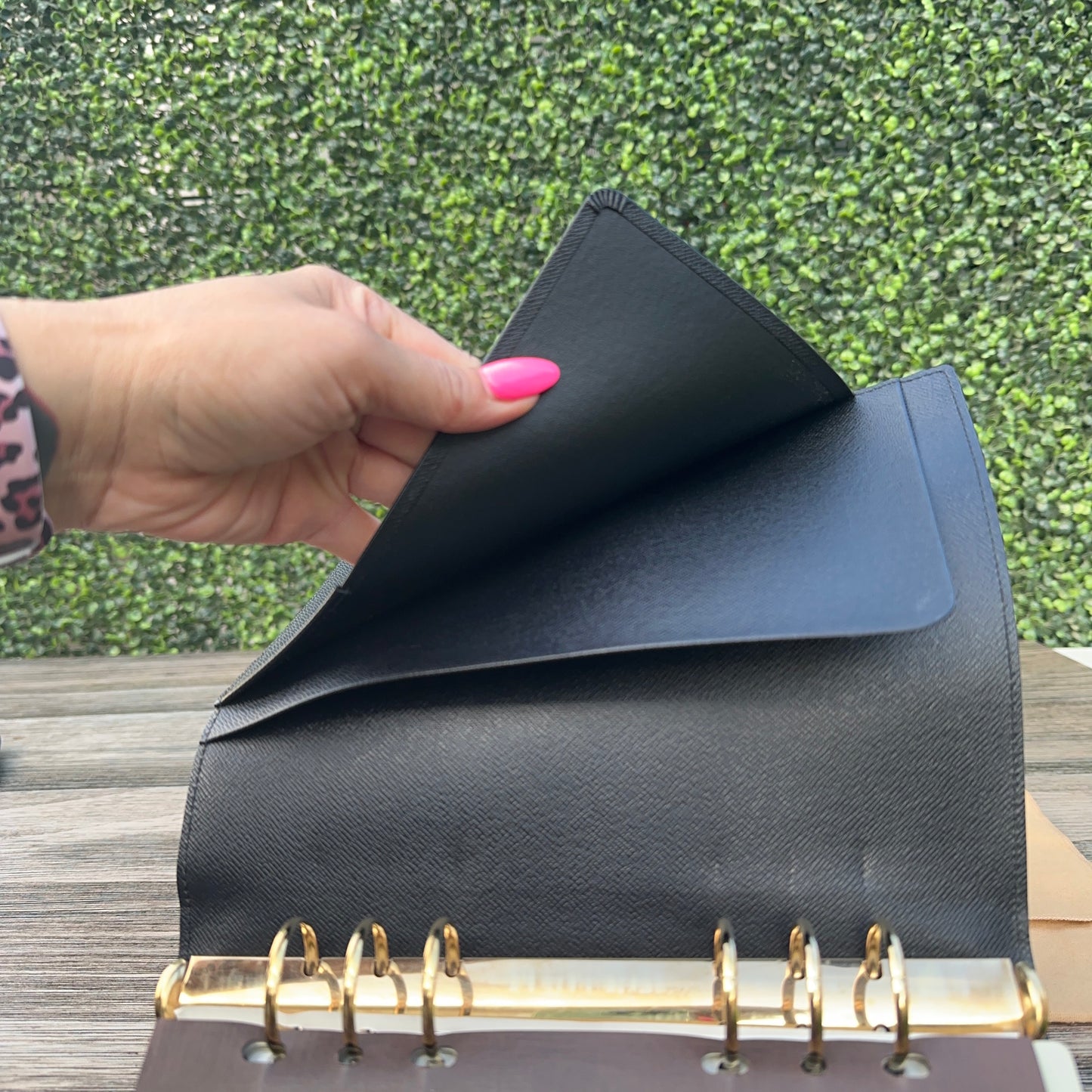 Louis Vuitton Black Epi Large Agenda GM