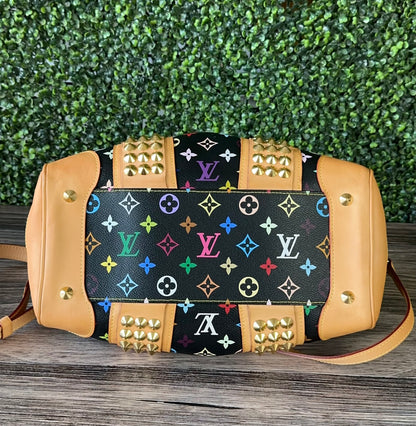 LOUIS VUITTON MONOGRAM BLACK MULTICOLOR COURTNEY MM NOIR