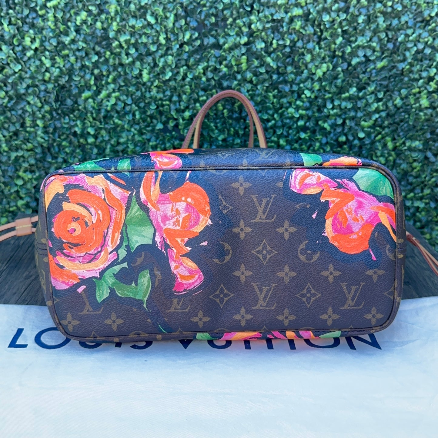 Limited Edition Stephen Sprouse Monogram Roses Neverfull MM Bag
