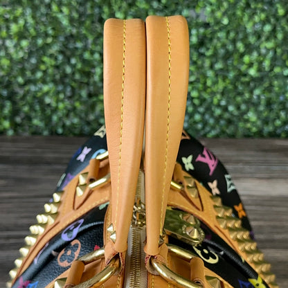 LOUIS VUITTON MONOGRAM BLACK MULTICOLOR COURTNEY MM NOIR