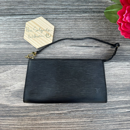Louis Vuitton Black Epi Pochette Accessories
