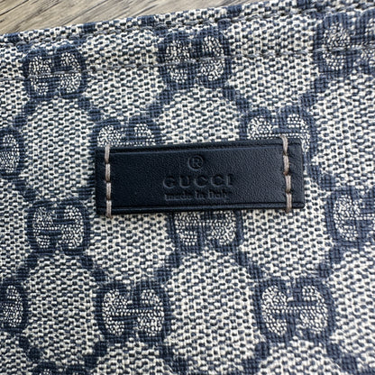 Gucci Blue/Grey GG Coated Canvas Small Messenger Bag