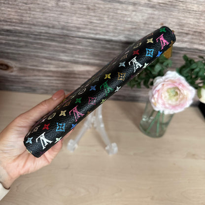 Multicolor Noir Zippy Wallet
