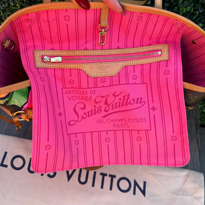 Limited Edition Stephen Sprouse Monogram Roses Neverfull MM Bag