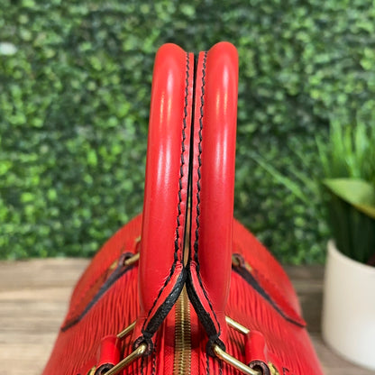 Louis Vuitton Red Epi Speedy 25