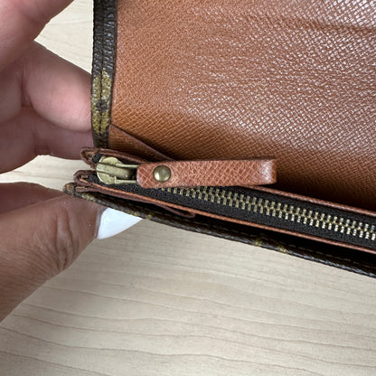 Louis Vuitton Vintage Envelope Flap Wallet Monogram Canvas