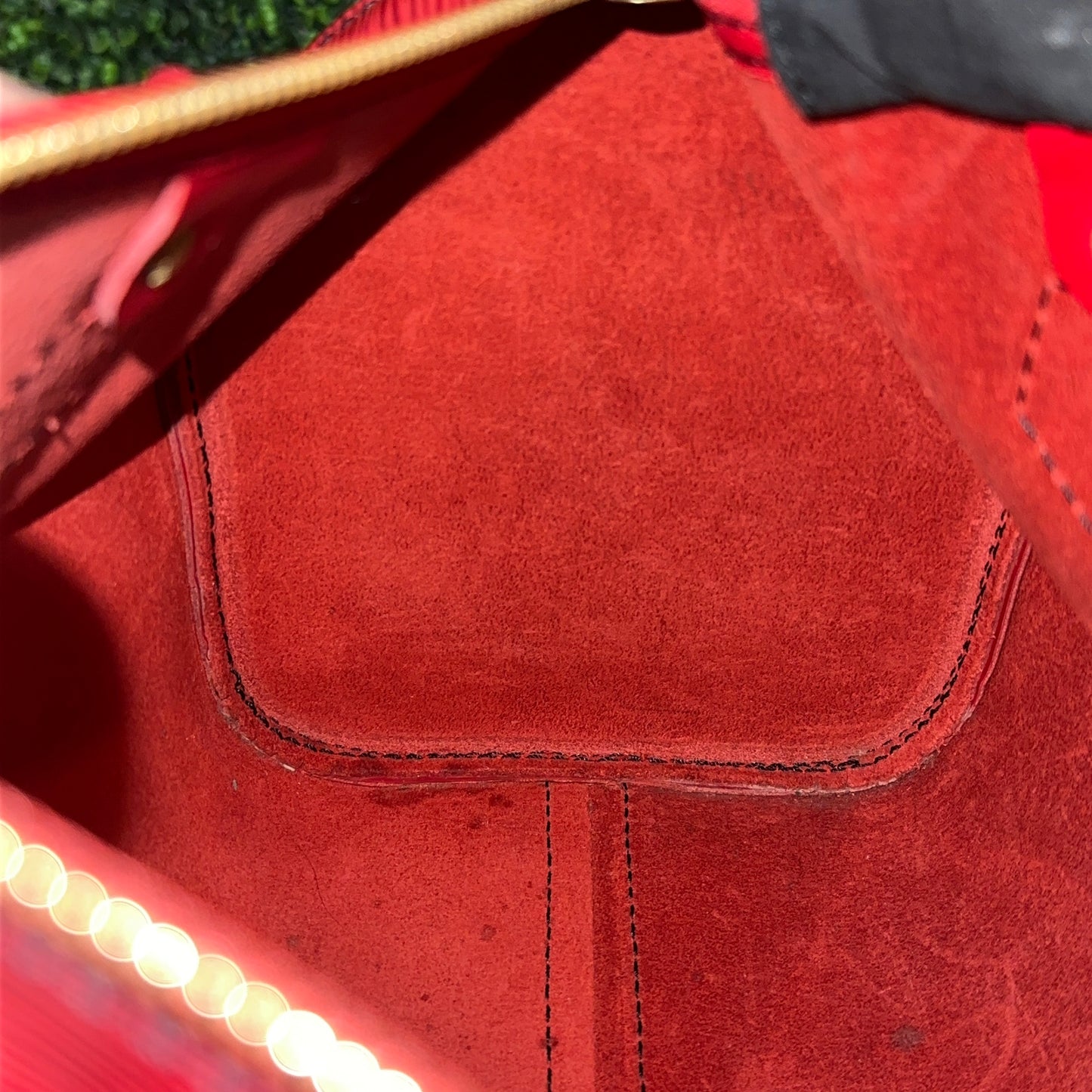 Louis Vuitton Red Epi Speedy 25