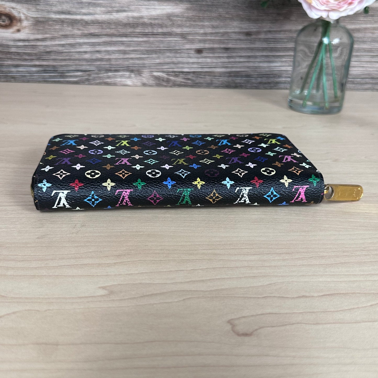 Multicolor Noir Zippy Wallet