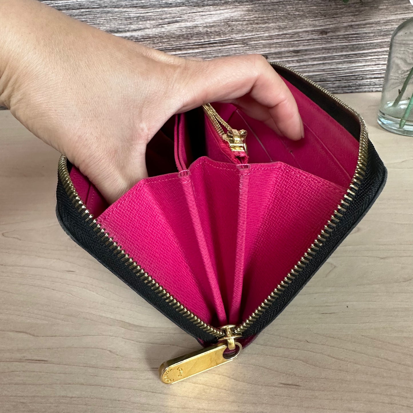 Multicolor Noir Zippy Wallet