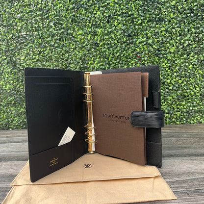 Louis Vuitton Black Epi Large Agenda GM