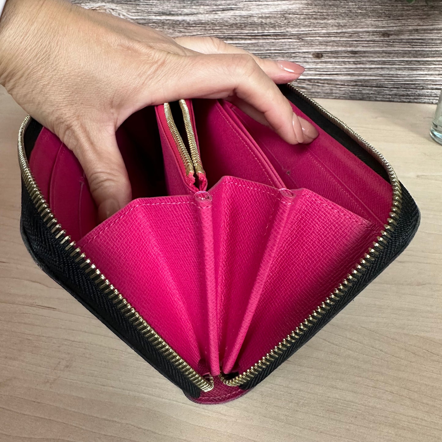 Multicolor Noir Zippy Wallet