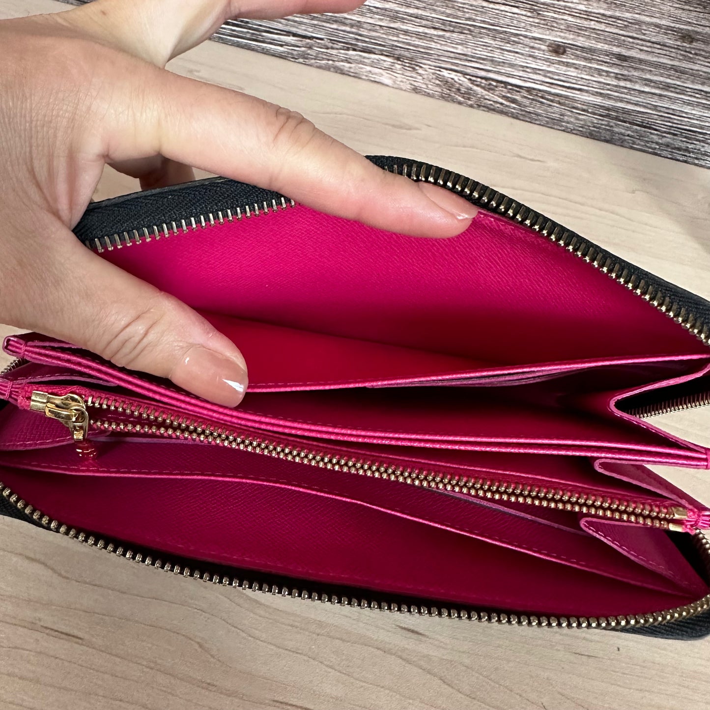 Multicolor Noir Zippy Wallet