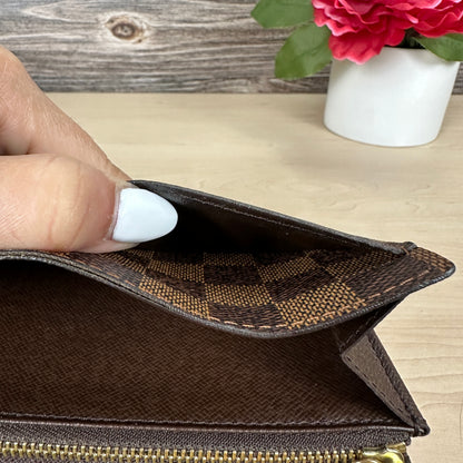 Louis Vuitton Damier Ebene Canvas Sarah Wallet