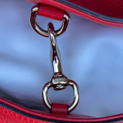 Gucci Red Soho Double Chain Medium Tote