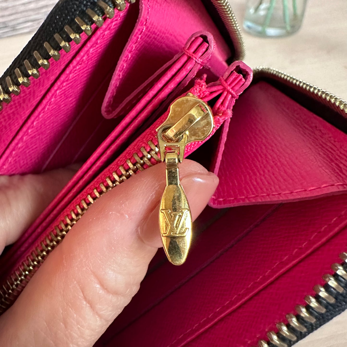 Multicolor Noir Zippy Wallet