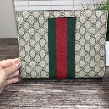 Gucci GG Supreme Monogram Web Cosmetic Case