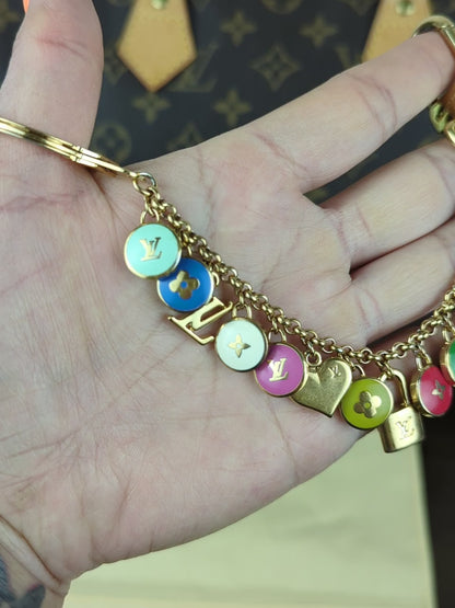 Multicolor Pastilles Bag Charm / Key Chain