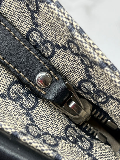 Gucci Blue/Grey GG Coated Canvas Messenger Bag