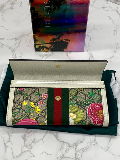 Flora Flap Continental Wallet
