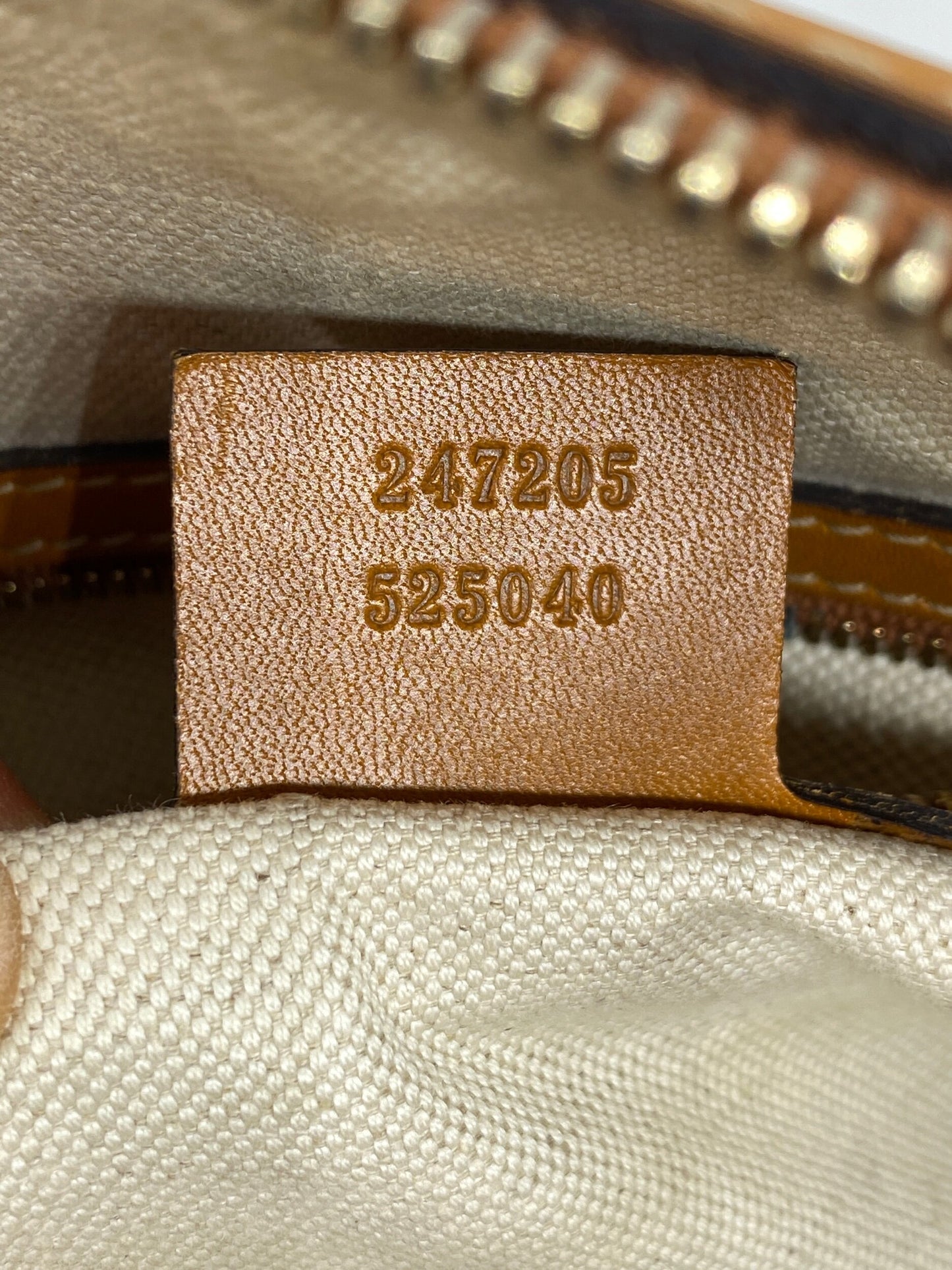 Gucci Vintage Web Medium Boston Bag Cognac