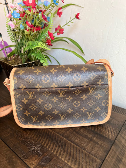Sologne Adjustable Monogram Canvas Crossbody Bag