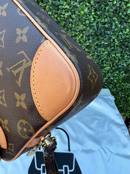 Authentic Preowned LV Monogram Pochette Marley Dragonne GM Clutch
