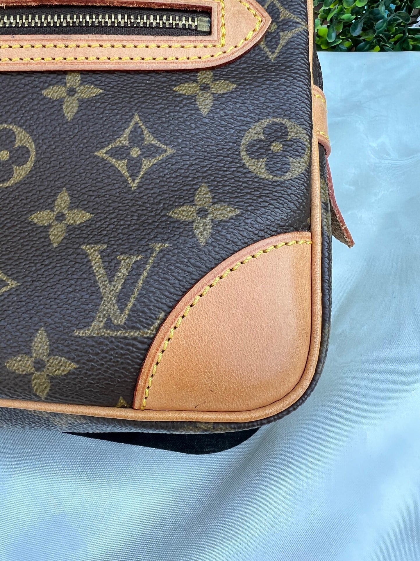 Authentic Preowned Louis Vuitton Marly Dragonne Clutch Monogram Canvas