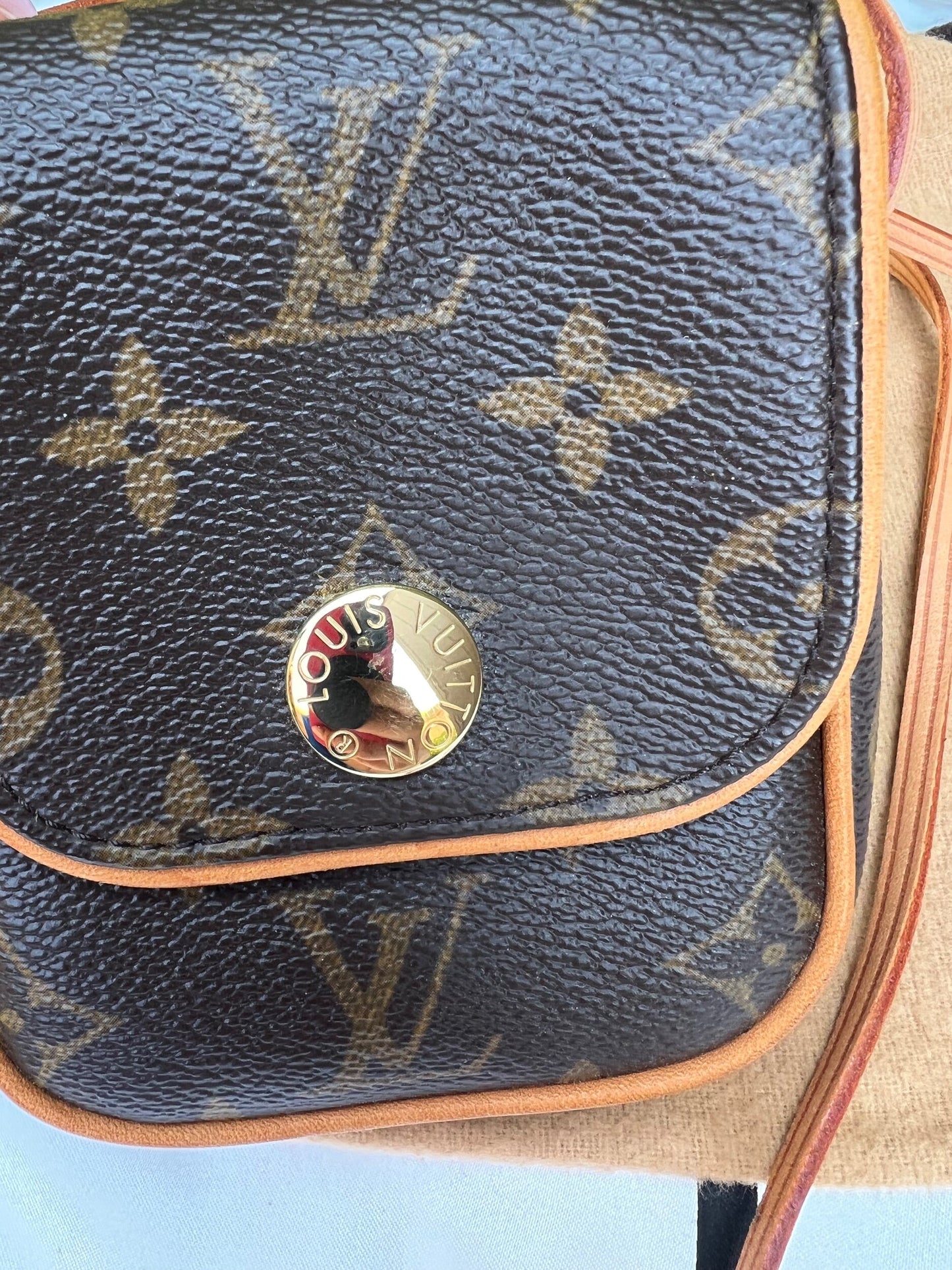 Authentic Preowned Louis Vuitton Monogram Canvas Cancun Pochette Bag.