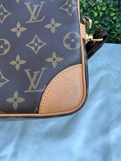 Authentic Preowned Louis Vuitton Marly Dragonne Clutch Monogram Canvas