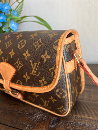 Sologne Adjustable Monogram Canvas Crossbody Bag