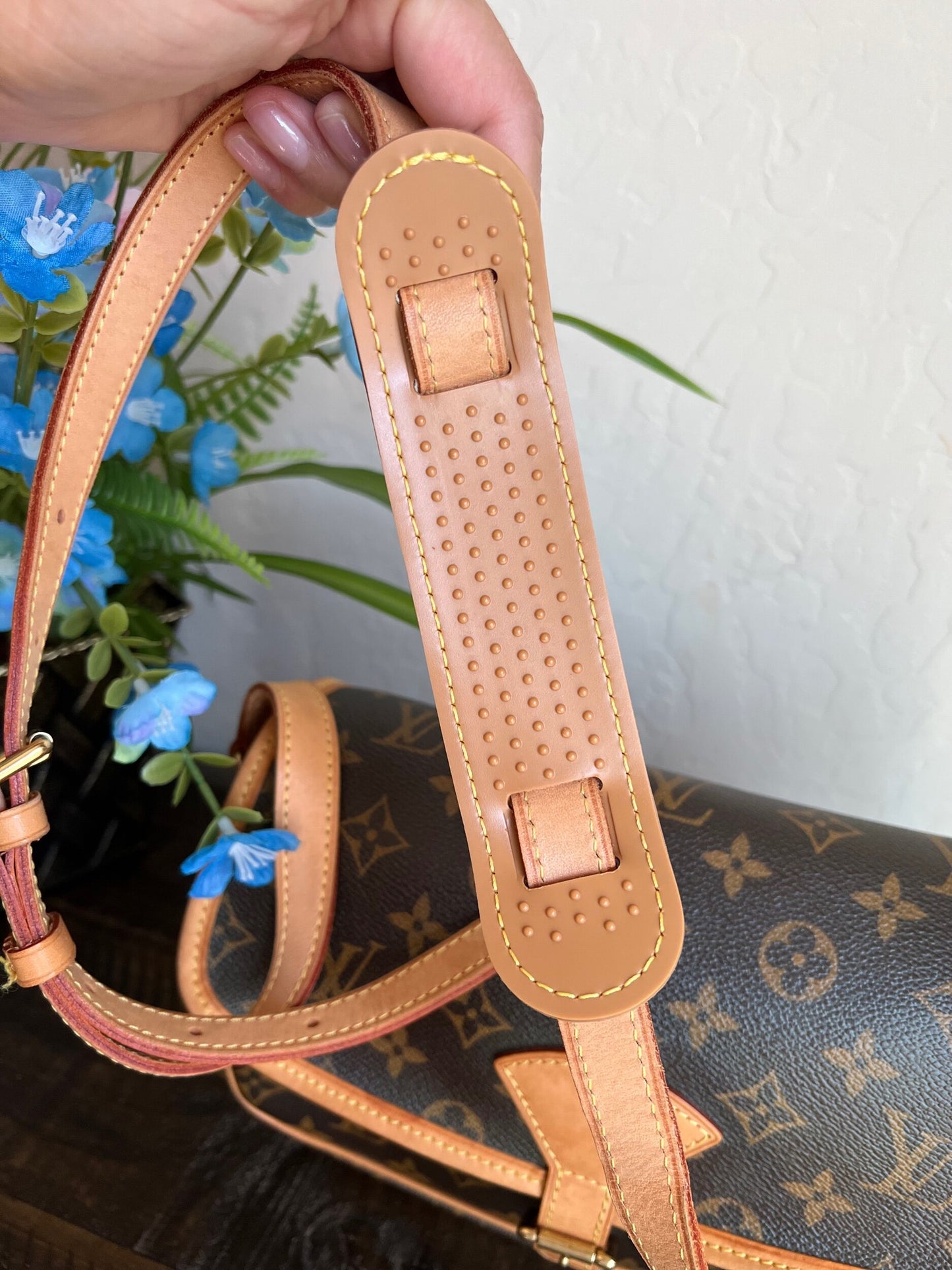 Sologne Adjustable Monogram Canvas Crossbody Bag