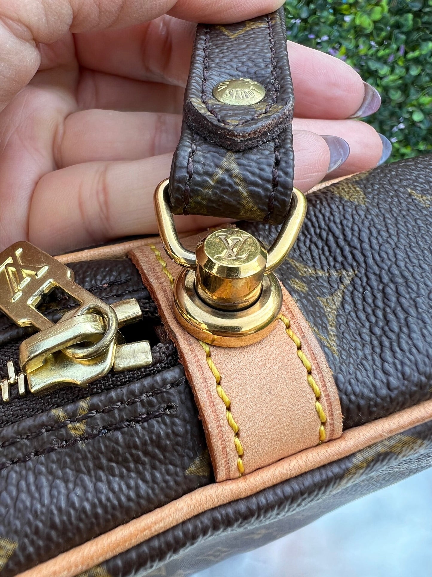 Authentic Preowned Louis Vuitton Marly Dragonne Clutch Monogram Canvas