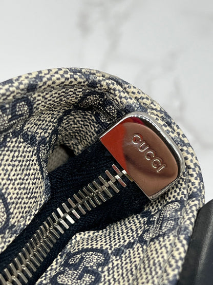 Gucci Blue/Grey GG Coated Canvas Messenger Bag
