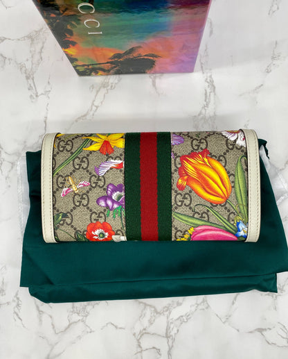 Flora Flap Continental Wallet