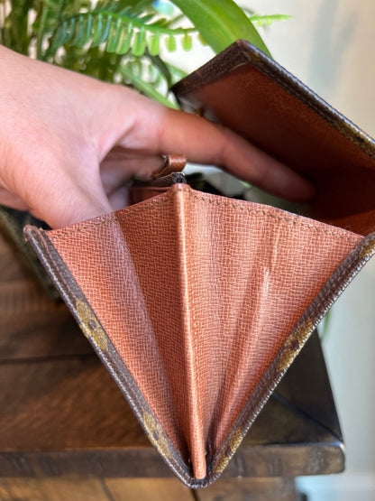 Vintage Envelope Flap Wallet Monogram