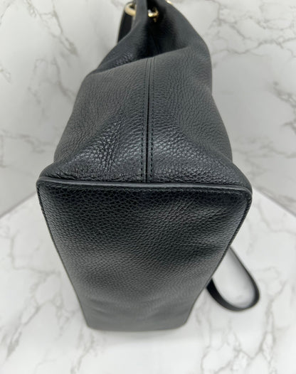 GG Pebbled Leather Soho Hobo Bag Red