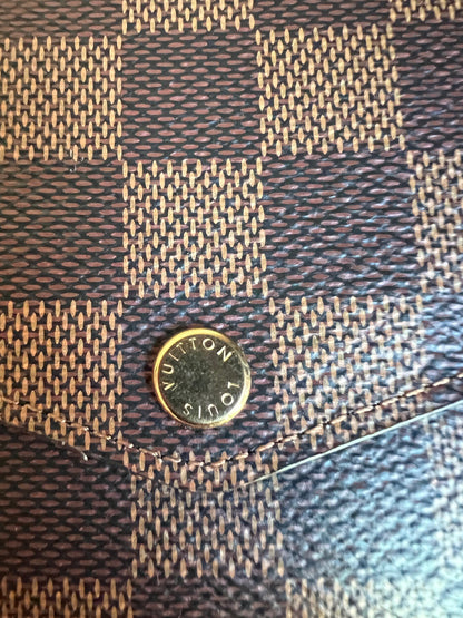 Sarah Wallet Damier Ebene Canvas