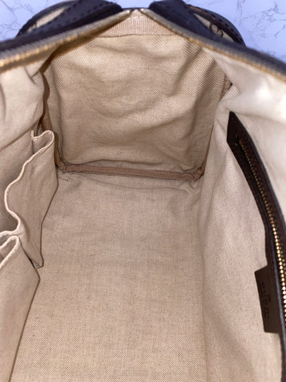 Gucci Boston Bag Medium Beige Red/Green Trim