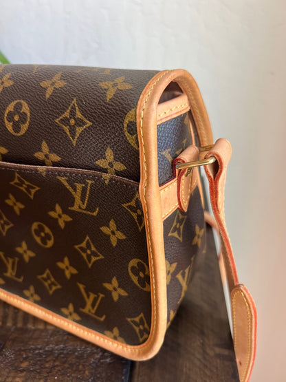 Sologne Adjustable Monogram Canvas Crossbody Bag