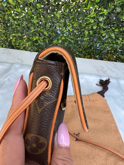 Authentic Preowned Louis Vuitton Monogram Canvas Cancun Pochette Bag.
