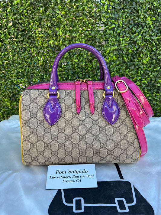 Authentic Preowned Limited Edition GG Supreme Small Boston Bag