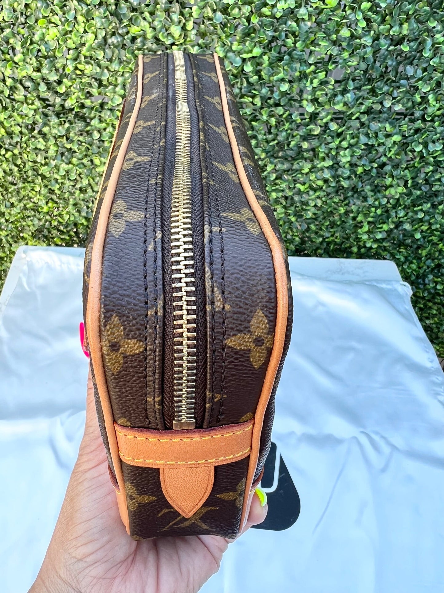 Authentic Preowned LV Monogram Pochette Marley Dragonne GM Clutch