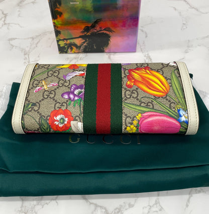 Flora Flap Continental Wallet
