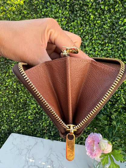 Rare Monogram Zippy Compact Wallet NM