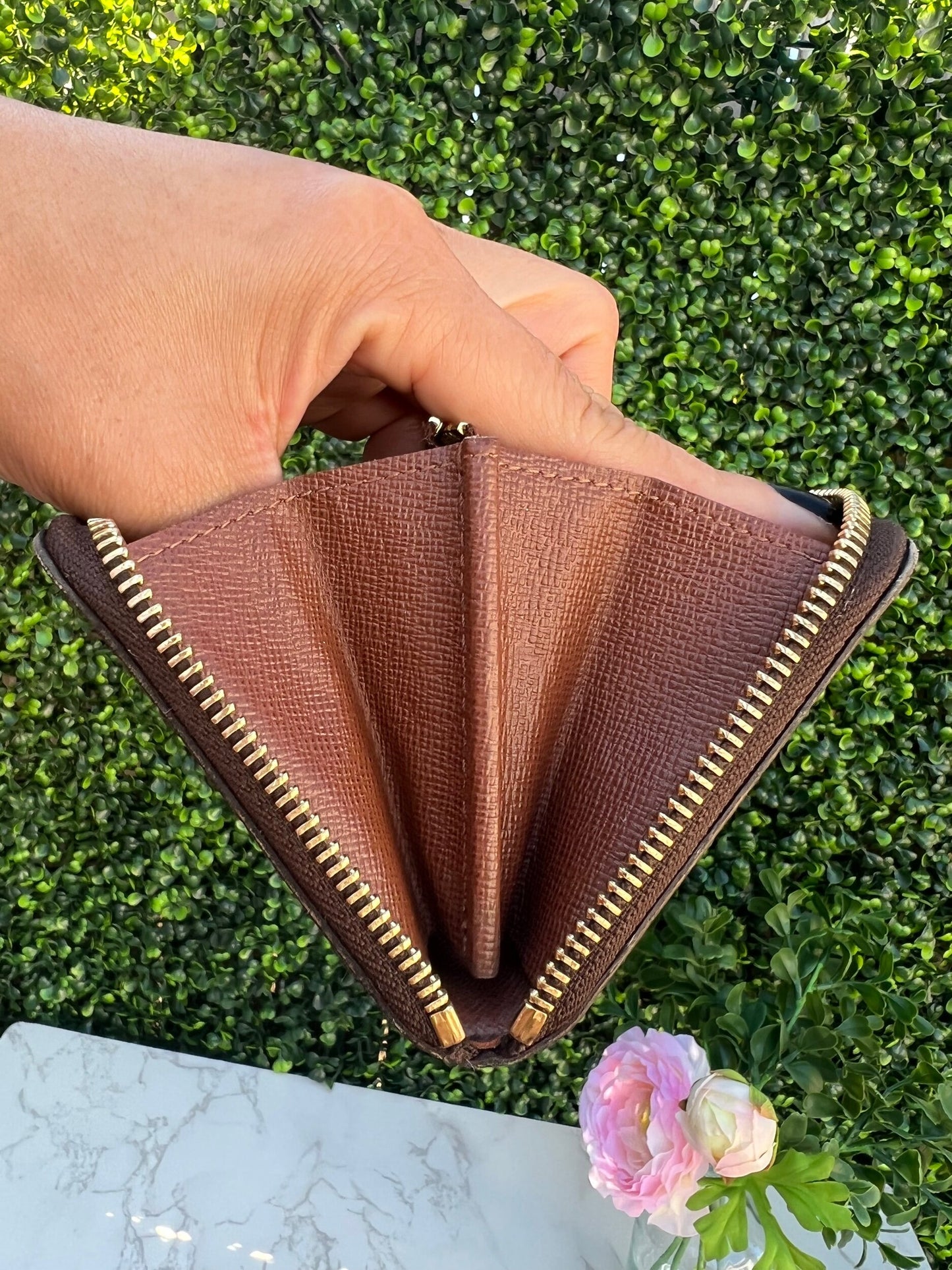 Rare Monogram Zippy Compact Wallet NM