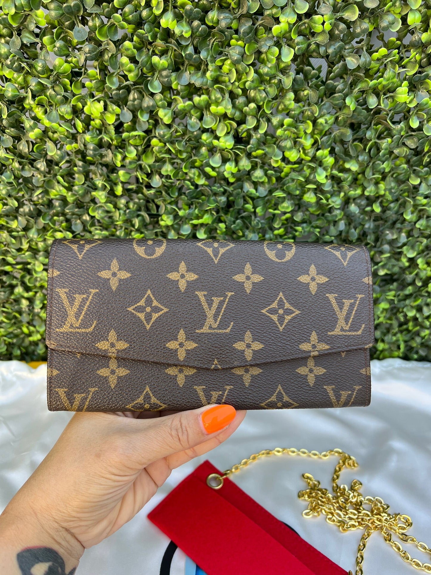 Authentic Preowned LV Vintage Bill Wallet with Wallet to Clutch/Crossbody Kit