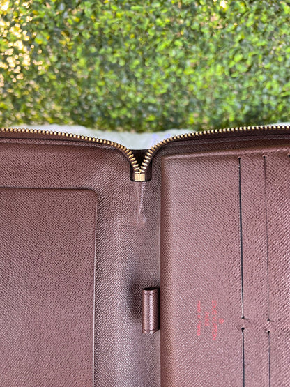 Authentic Preowned LV Organizer Zippy Wallet Damier Ebene