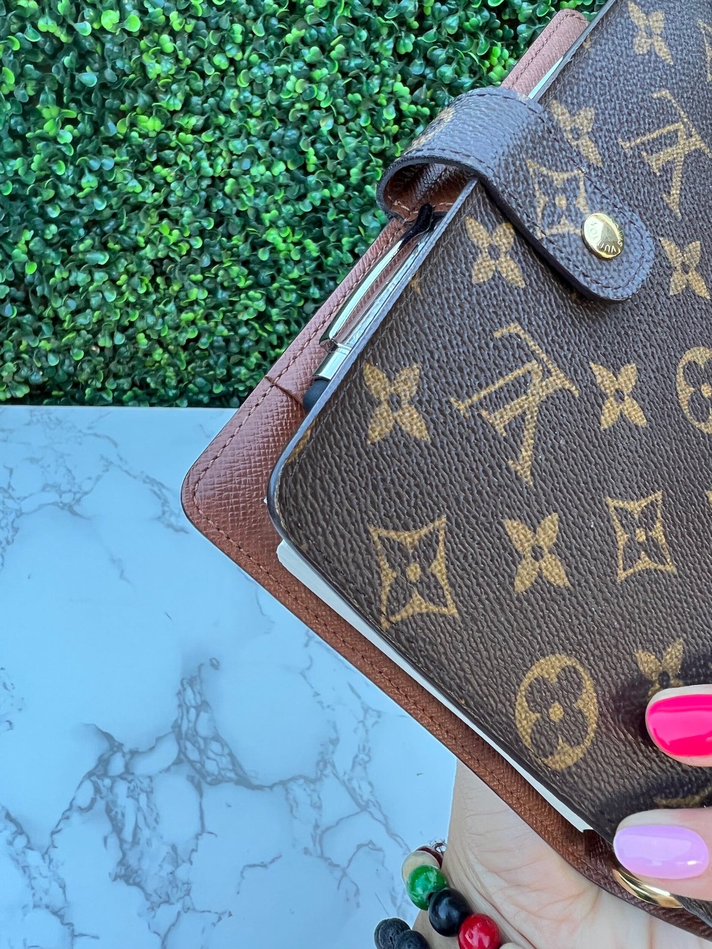 Authentic Preowned  LV Monogram Agenda MM Medium