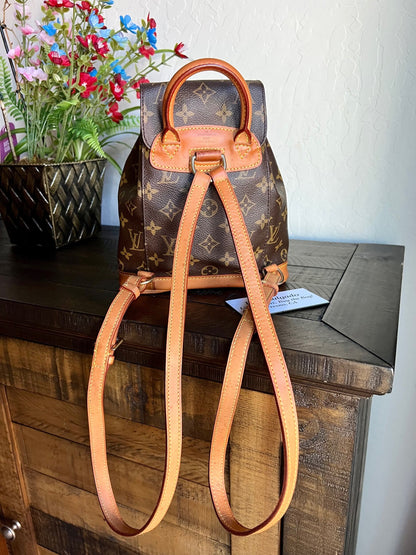 Montsouris PM aka Mini Monogram Canvas Backpack