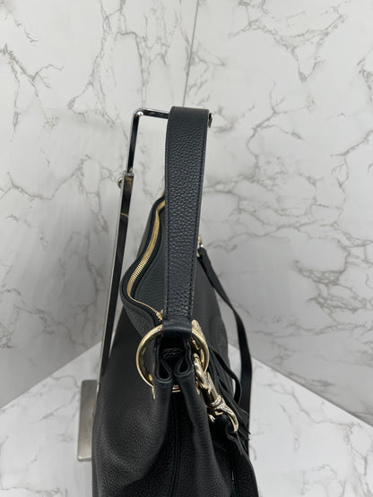 GG Pebbled Leather Soho Hobo Bag Red